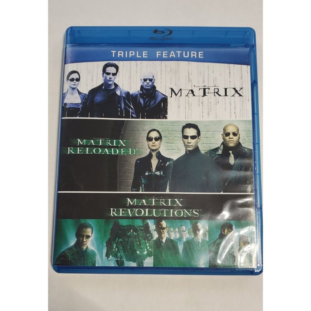 The Matrix -  The Matrix Reloaded - The Matrix Revolution Blu-ray DVD 2003